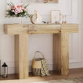 47-Inch Long Console Table with Drawer,Wooden Rectangular Sofa Table Behind The Couch,Industrial Farmhouse Entryway Foyer Hallway Tables for Entrance