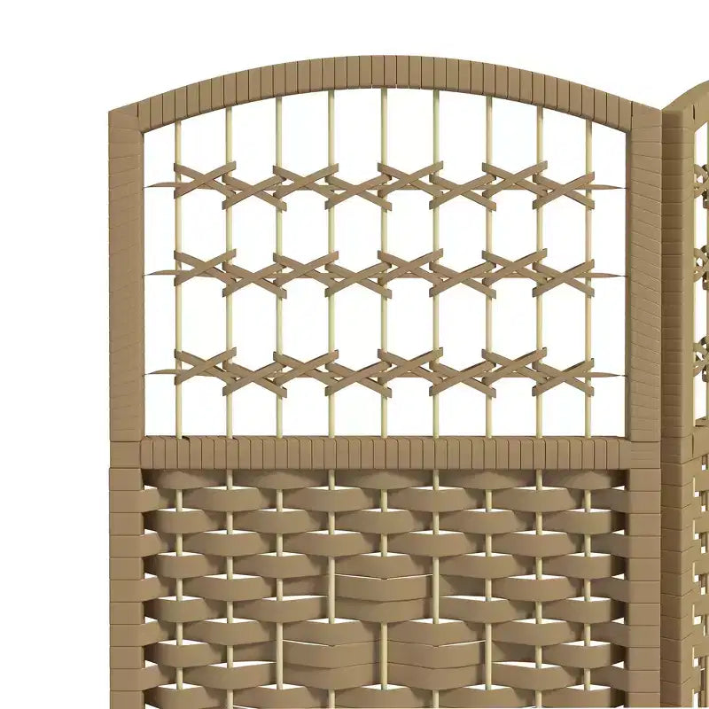 Divisorio a 3 pannelli pieghevole, paravento portatile per la privacy, divisorio ondulato in fibra per casa e ufficio