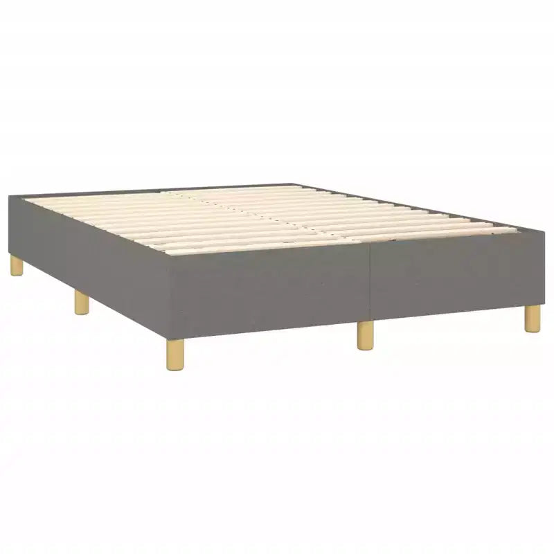 Giroletto in tessuto grigio scuro (100% poliestere), compensato, legno ingegnerizzato