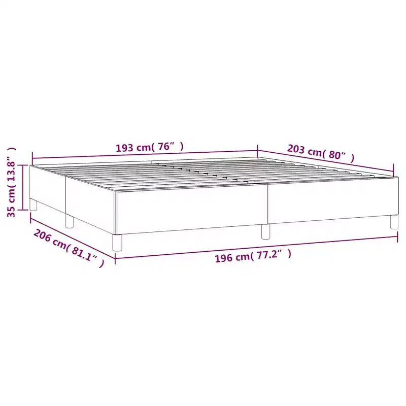 Giroletto bianco in similpelle, compensato, legno multistrato, King