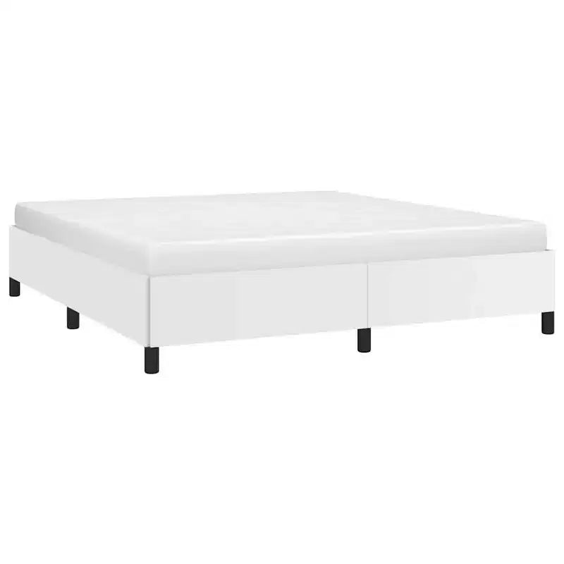 Giroletto bianco in similpelle, compensato, legno multistrato, King