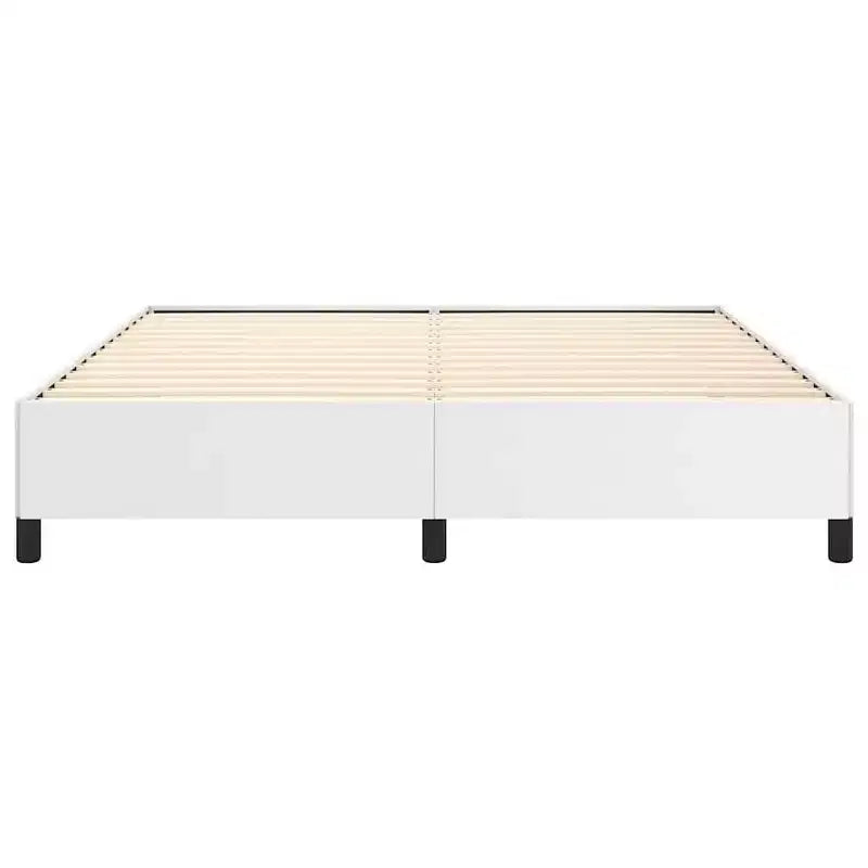 Giroletto bianco in similpelle, compensato, legno multistrato, King