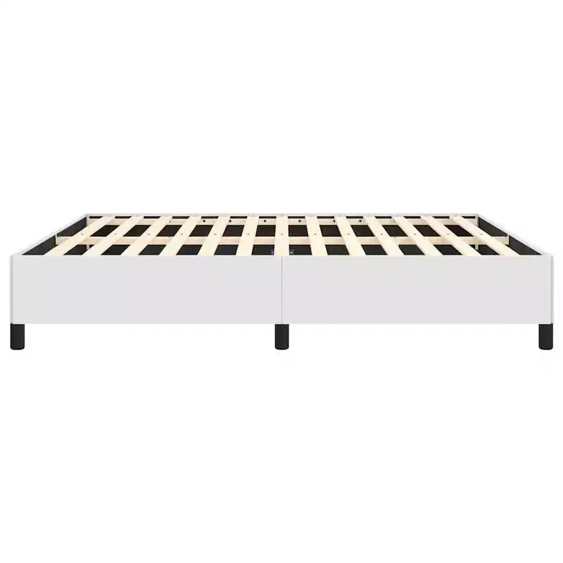 Giroletto bianco in similpelle, compensato, legno multistrato, King