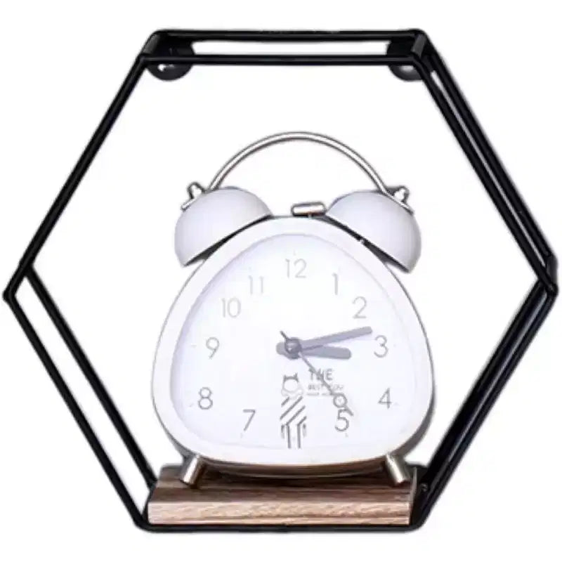 Set di 3 Mensole Galleggianti in Metallo e Legno da Parete Nere, Design Moderno
