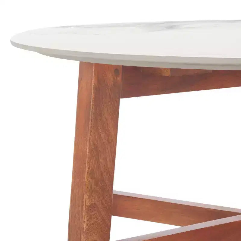 Tavolino da Caffè Bianco Sporco con 1 Ripiano, Tavolino d'Appoggio Moderno per Soggiorno