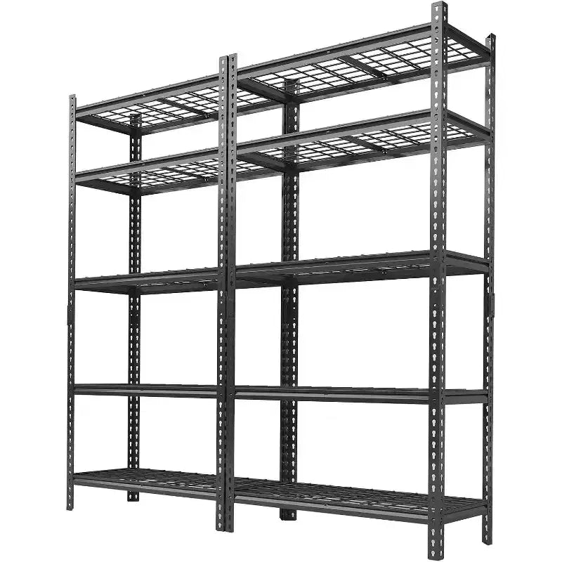 COZONY 5 Tier Metal Storage Shelving Unit, 2000 LBS Capacity Adjustable Rack for Garage Kitchen Bathroom Warehouse