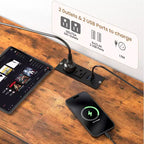 Cassettiera a 12 cassetti per TV da 65 70 75 pollici, mobile extra lungo da 63" W, bianco, per camera da letto con luci LED e prese di corrente, cassetti in tessuto per armadio