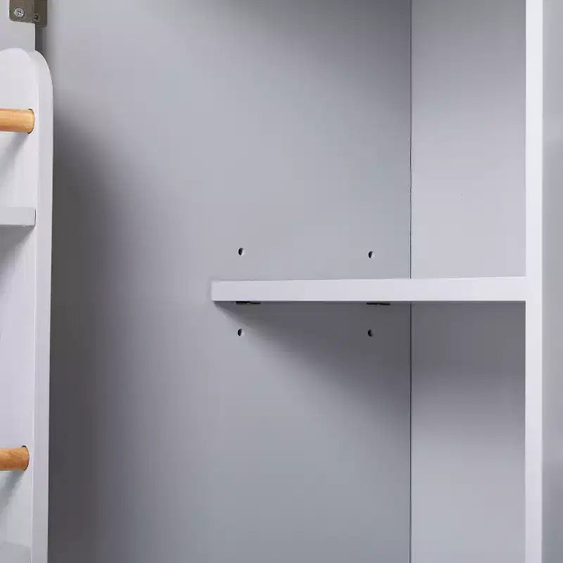 Isola da Cucina con Ruote e Ripiani, Carrello da Cucina con Ruote e Scaffale Regolabile, Carrello da Cucina con Piano in Legno e Scaffalatura