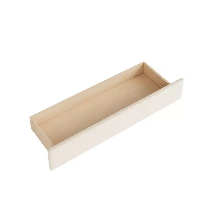 Letto a giorno matrimoniale con 2 cassetti portaoggetti, vano portaoggetti laterale, rivestimento in velluto per bambini